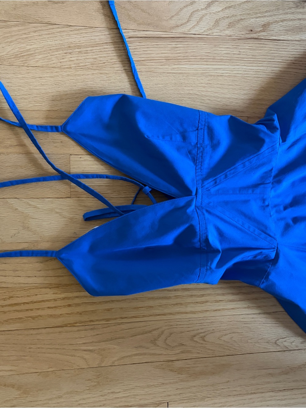 Kids Blue One-Piece Swimsuit with Adjustable Straps